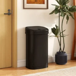 58 L Automatischer Mülleimer mit Sensor & Dual-Zonen Intelligenter Abfalleimer Schwarz