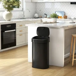 58 L Automatischer Mülleimer mit Sensor & Dual-Zonen Intelligenter Abfalleimer Schwarz