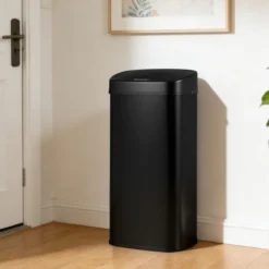 68 L Automatischer Mülleimer mit Sensor & Dual-Zonen Intelligenter Abfalleimer Schwarz