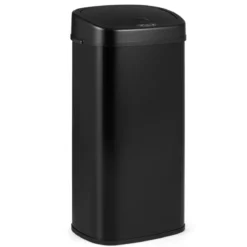 68 L Automatischer Mülleimer mit Sensor & Dual-Zonen Intelligenter Abfalleimer Schwarz
