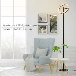 LED Stehlampe dimmbar Deckenfluter Standleuchte Stehleuchte Metalllampe