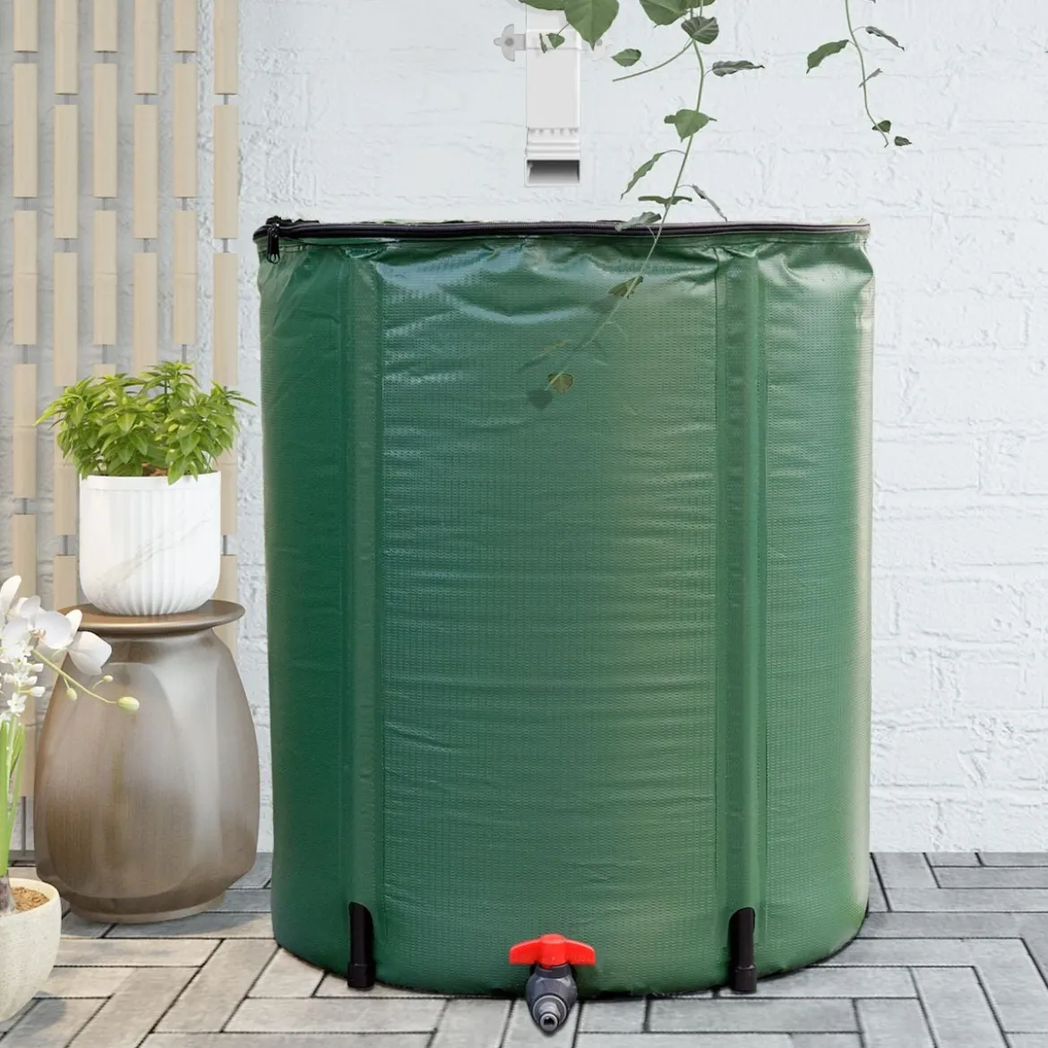 200 L Faltbares Regenfass Zusammenklappbarer Wassertank Sammeln von Regenwasser