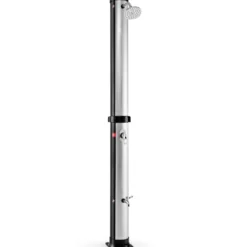 38 Liter Solardusche mit Schwenkbarem Duschkopf & Fußdusche bis 60°C 217,5 cm Silber