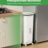 42L Küchenmülleimer mit Deckel 3-stufiger Sortiermülleimer mit 2 abnehmbaren Behältern Weiß