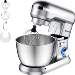 4,5 L Standmixer mit kippbarem Kopf multifunktionaler elektrischer Küchenmixer 34 x 18,5 x 32 cm Silber