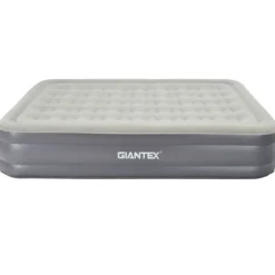 Luftbett Queen-Size Luftmatratze erhöhte Luftmatratze 195 x 150 x 35 cm Grau