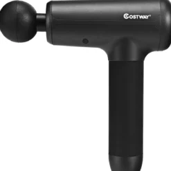 Massagepistole mit 6 Massageköpfen Massage Gun mit LCD-Bildschirm Muskelmassagepistole Schwarz