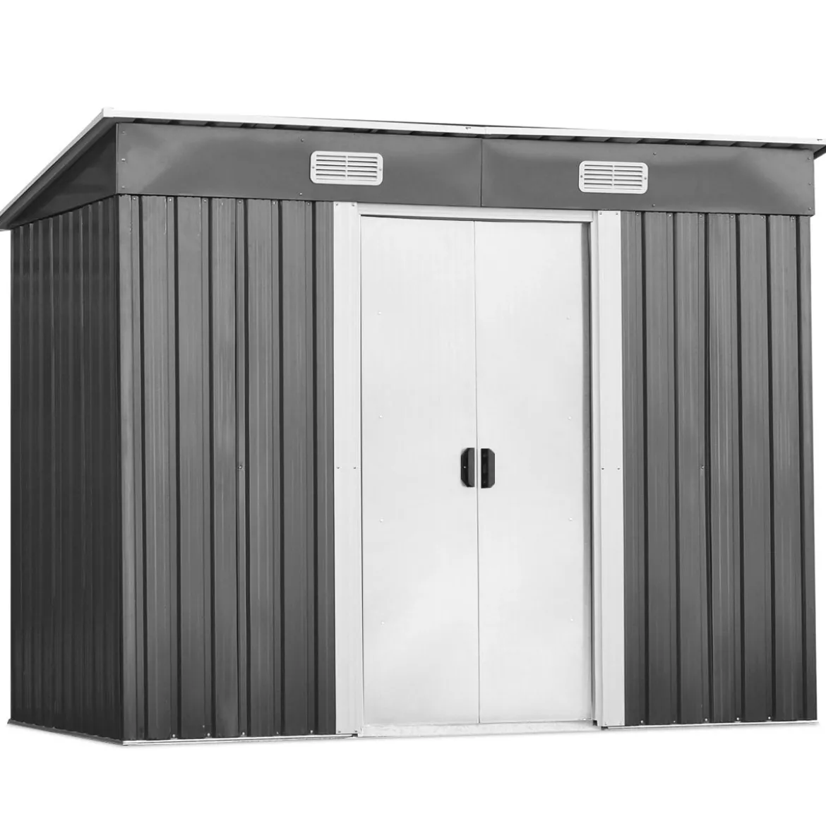 Metall Gerätehaus Gartenhaus Geräteschuppen mit Pultdach
