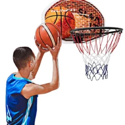 Mini-Basketballkorb Backboard Innen und Außen für Wandmontage geeignet für Erwachsene & Kinder 73 x 49 cm