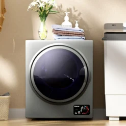 Mini Wäschetrockner Elektrischer Trockner Ablufttrockner 2,5KG / 42L / 850W Grau