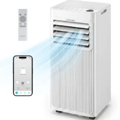 Mobile Klimaanlage mit Abluftschlauch 9000 BTU 3 in 1 Klimagerät für Raumgröße bis 42 ㎡