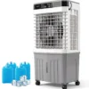 Mobiler Kühlventilator mit Fernbedienung 3 in 1 Luftkühler mit 20L Wassertank 45 x 33 x 87 cm