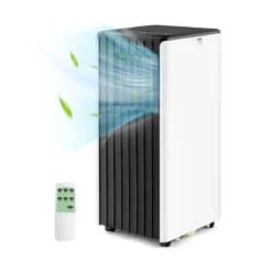 Mobiler Klimaanlagen 4-in-1 Klimagerät Kühl-&Lüfter-&Entfeuchtungs&Schlafmodus Fernbedienung 31 x 32 x 71,5 cm Weiß