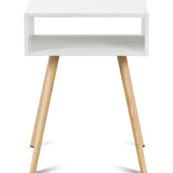 Nachttisch Weiß Design Ablagetisch Couchtisch 40 x 30 x 54 cm