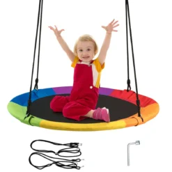 Nestschaukel Gartenschaukel Outdoor Kinderschaukel bis 150 kg Bunt