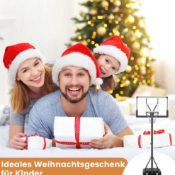 Outdoor Basketballkorb mit Ständer & Gewichtssack & 2 Netzen Basketballständer