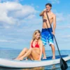 Paddleboard Set Aufblasbares Paddlebrett Surfboard Blau 305 x 76 x 15 cm
