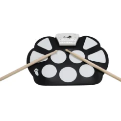 10 Pad elektronisch Trommel E-Drum Elektronik Drum Instrument Schlagzeug Faltbar