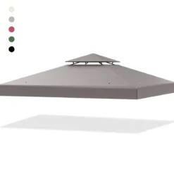 Pavillondach Ersatzdach Pavillonplane Dachabzug Kaminabzug für Pavillon 3 x 3 M