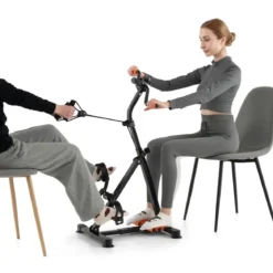 Pedaltrainer für Senioren Fitnessgerät für Hand 43-53 x 45 x 87-100 cm Schwarz + Orange