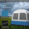 5 Personen Campingzelt mit Großer Netztür & Netzfenstern & Tragetasche Wasserdichtes Reisezelt
