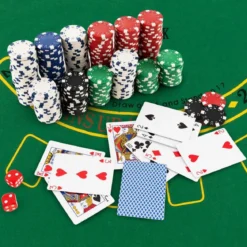Pokerset mit 500 Laser-Chips Pokerkoffer Alu Pokerchips