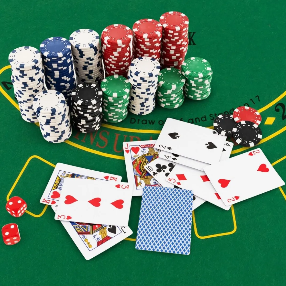 Pokerset mit 500 Laser-Chips Pokerkoffer Alu Pokerchips