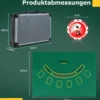 Pokerset mit 400 Laser-Chips & 2 Spielkarten & 5 Würfel & Dealer Button Aluminium Pokerkoffer