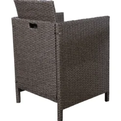 Poly Rattan Gartengarnitur Garten Lounge inkl. Glasplatte und Sitzkissen Braun