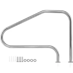 Pool-Handlauf 130 x 94 cm Pool Haltegriff aus Edelstahl Sicherheitsgriff für Schwimmbad bis 180 kg Belastbar