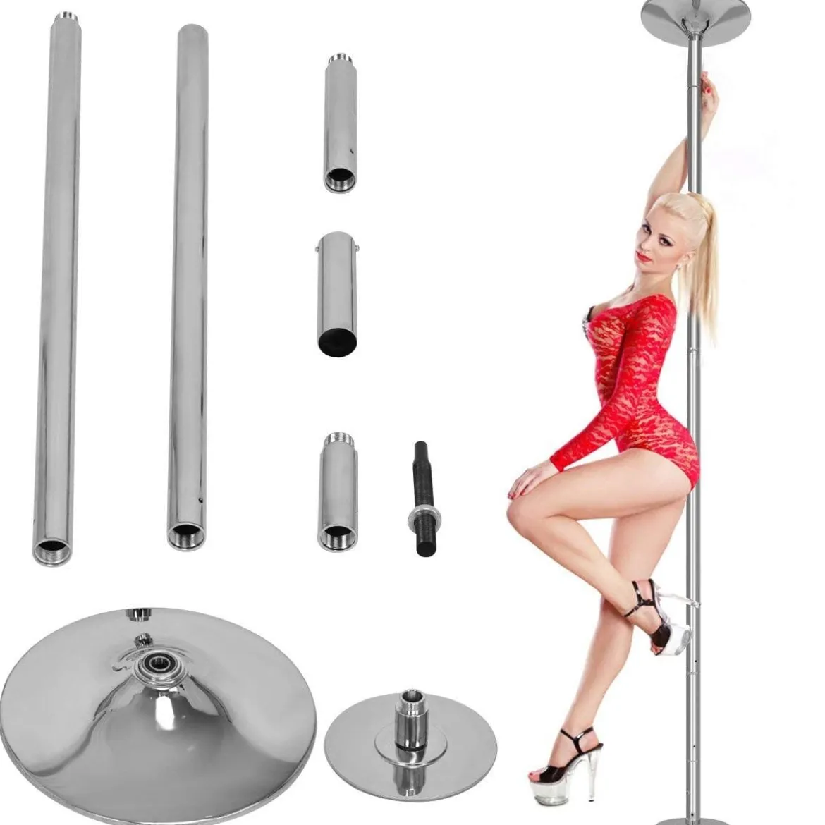 Profi Tanzstange Pole GoGo Pole im Set 45mm inkl. DVD