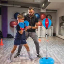 Punchingball 120-154cm höhenverstellbar Standboxball Boxsack Set Boxset Kinder