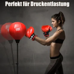 Punchingball 120-154cm höhenverstellbar Standboxball Boxsack Set Boxset Kinder