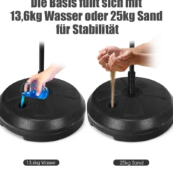 Punchingball 120-154cm höhenverstellbar Standboxball Boxsack Set Boxset Kinder