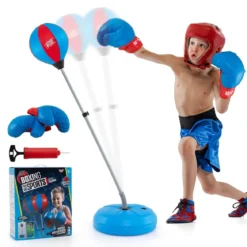 Punchingball 120-154cm höhenverstellbar Standboxball Boxsack Set Boxset Kinder