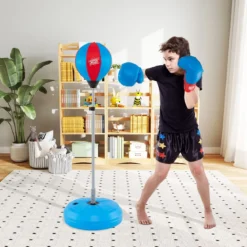 Punchingball 120-154cm höhenverstellbar Standboxball Boxsack Set Boxset Kinder