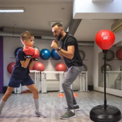Punchingball 120-154cm höhenverstellbar Standboxball Boxsack Set Boxset Kinder