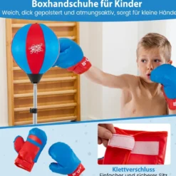 Punchingball 120-154cm höhenverstellbar Standboxball Boxsack Set Boxset Kinder