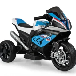 3-Rad-Motorrad Aufladbares Kinderfahrzeu Elektro Motorrad mit Musik 82,5 x 42 x 54 cm Blau