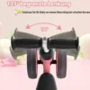 4 Räder Kinder Laufrad Balance Fahrrad ohne Pedal für Kinder von 1-2 Jahre Rosa