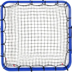 Rebounder für Fußball mit Verstellbaren Winkeln Doppelseitiges Fußballnetz Rückprallwand 100 x 100 cm
