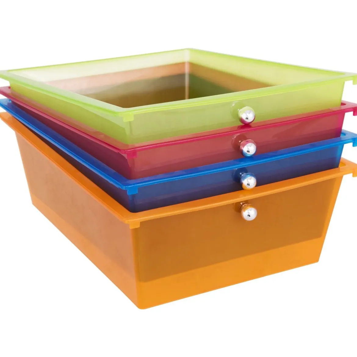 Rollwagen 4 Schubladen Bad Rollcontainer Küchenwagen mit Rollen 58,5 x 37 x75 cm