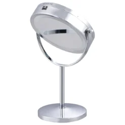 Schminkspiegel360° Schwenkbar Kosmetikspiegel mit 5 Fach Vergrößerungsspiegel mit LED Beleuchtung