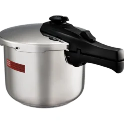Schnellkochtopf 6 L Pressure Cooker Dampfkochtopf mit Sicherheitsventil Edelstahl 42,5 x 24,8 x 23 cm