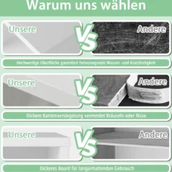 Schrank mit 6 Fächern Freistehendes Lagerregal mit 3 Würfeln 60 x 30 x 89 cm Weiß