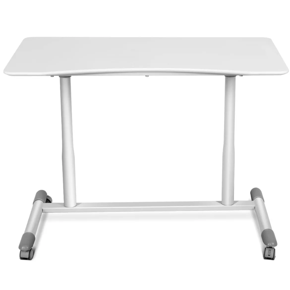 Schreibtisch Verstellbar Computertisch mit Rollen Laptoptisch Arbeitstisch
