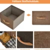 Schubladenschrank mit 7 Stoffschubladen & Stahlrahmen & Holzoberfläche Kommode