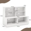 Schuhschrank mit 6 Fächern 2-in-1-Kombination aus Regal & Schuhbank Moderner Schuh Organizer
