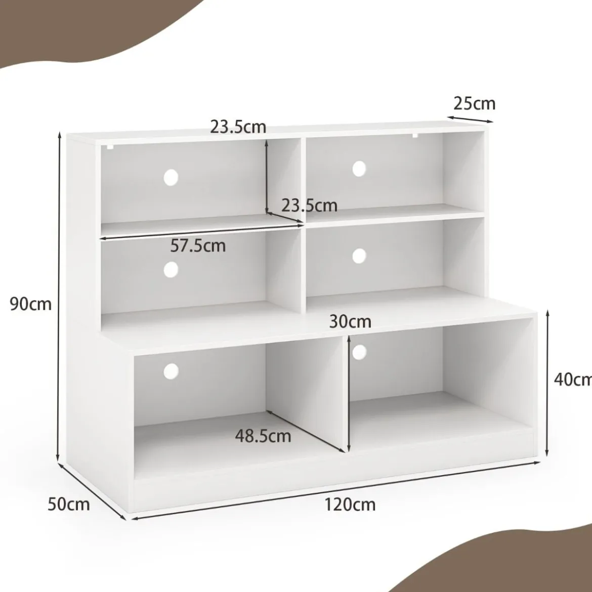 Schuhschrank mit 6 Fächern 2-in-1-Kombination aus Regal & Schuhbank Moderner Schuh Organizer