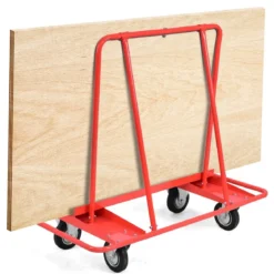 Schwerlast Rollwagen belastbar Transportwagen mit 4 Rollen Handwagen 120 x 59 x 110 cm Rot
